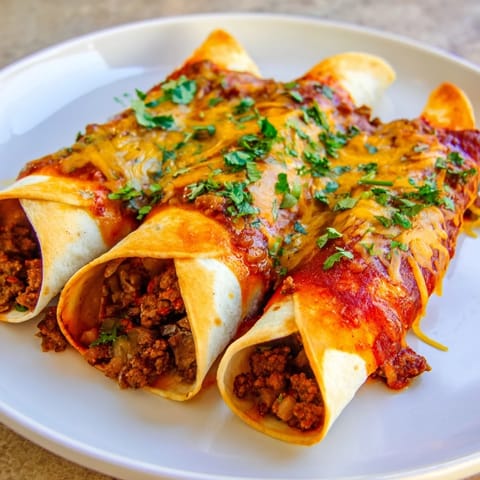 Beef Enchiladas with Cheese