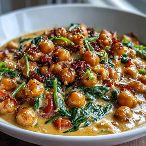A hearty chickpea curry awaits, brimming with fragrant spices and creamy coconut milk.