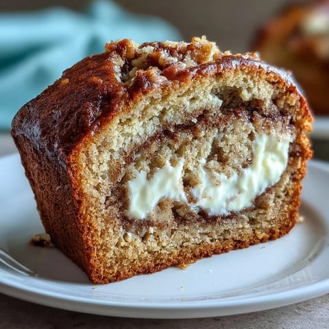 Cream Cheese Cinnamon Swirl Banana Bread