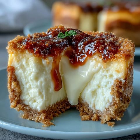 Creamy no-bake lemon cheesecake jars with buttery graham crust, topped with lemon curd and fresh berries.