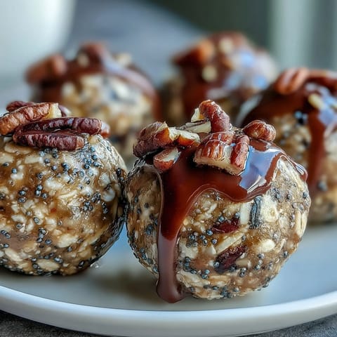 Nut-free energy balls with oats and honey, rolled into bite-sized treats, perfect for healthy snacking on the go.