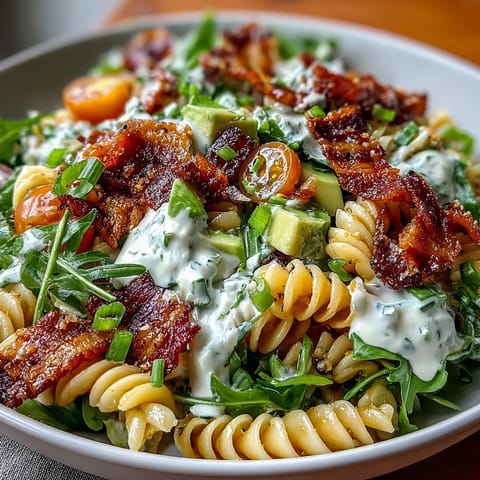 BLT Pasta Salad Bacon Avocado