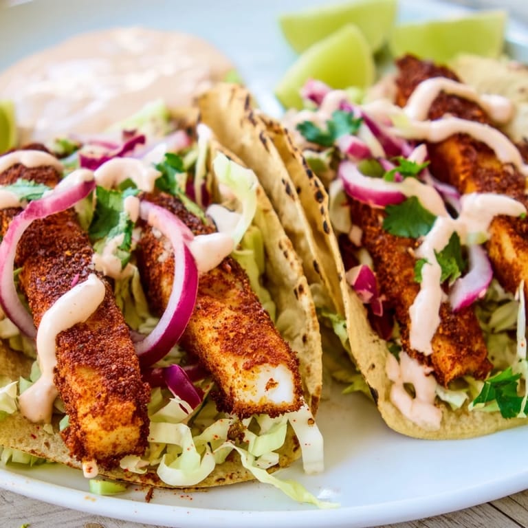 Warm tortillas filled with flavorful grilled fish tacos, a perfect quick and easy meal.