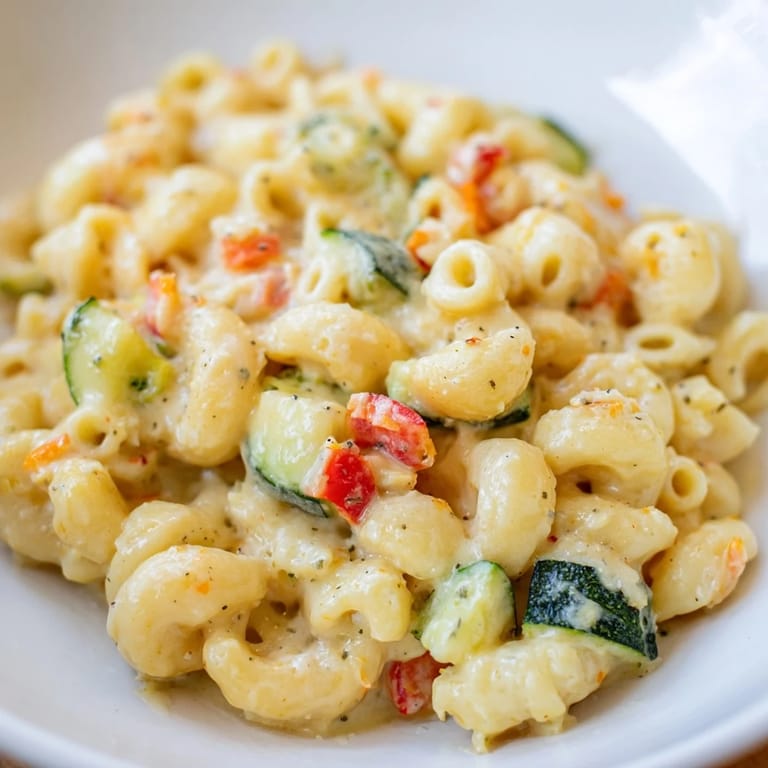 Serve this hearty Roasted Veggie Mac & Cheese as a nutritious main dish, perfect for a cozy vegetarian family dinner.