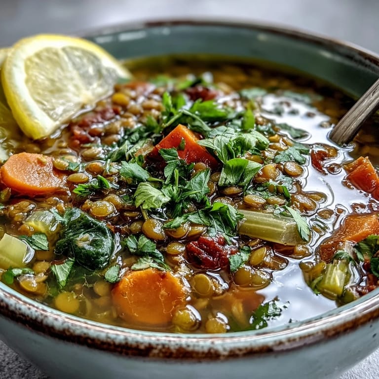 Comforting mung bean soup served hot alongside fluffy naan bread for a nourishing, gluten-free lunch.