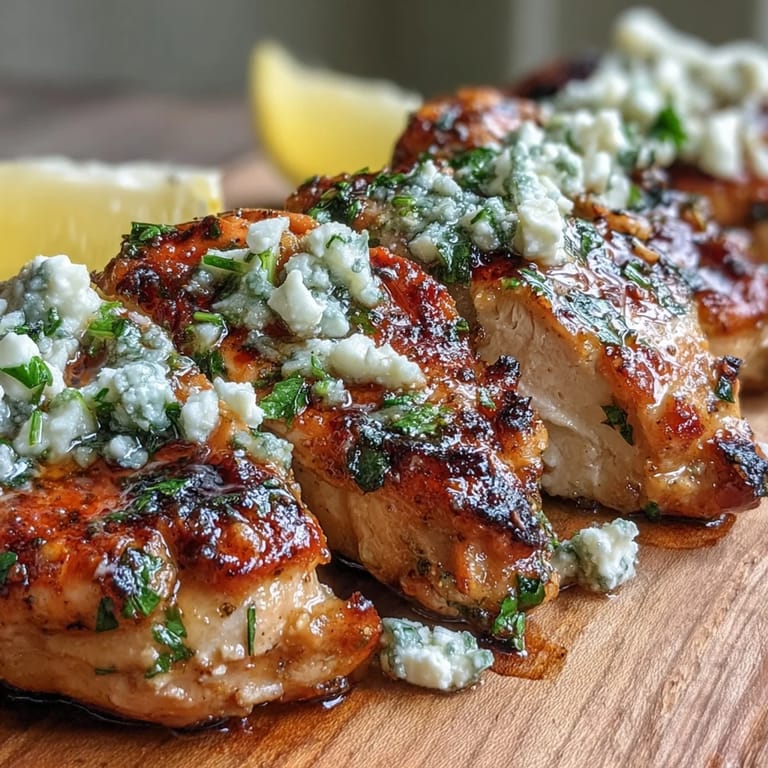 Easy Greek Chicken with Lemon and Feta in a skillet, ready for a healthy dinner.