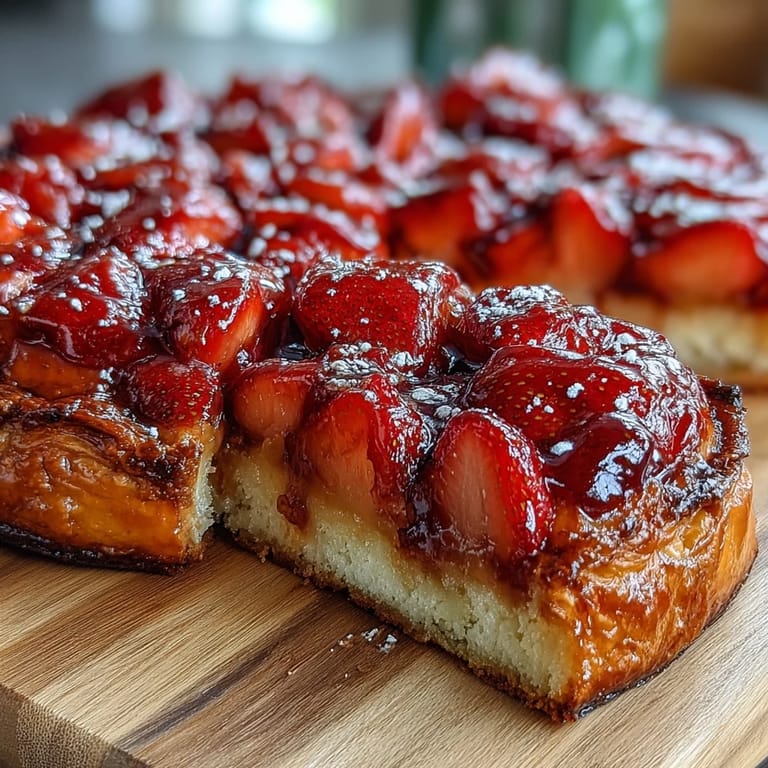 Rustic Easy Fresh Strawberry Galette with Frangipane, showcasing sweet berries nestled in almond cream atop a crisp, buttery crust.
