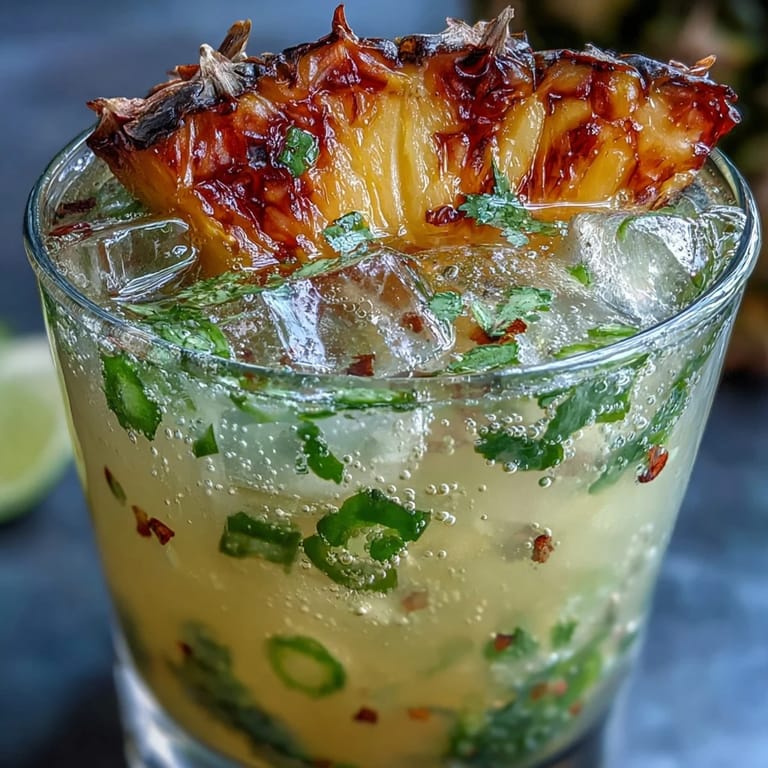 Cooling Pineapple Jalapeño Agua Fresca, perfectly blended and ready to serve over ice.