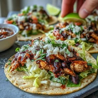 Vibrant DIY Taco Bar for Outdoor BBQ with endless topping fun.